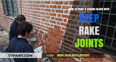 Mastering the Art of Painting 9 Square Blocks with Deep Rake Joints