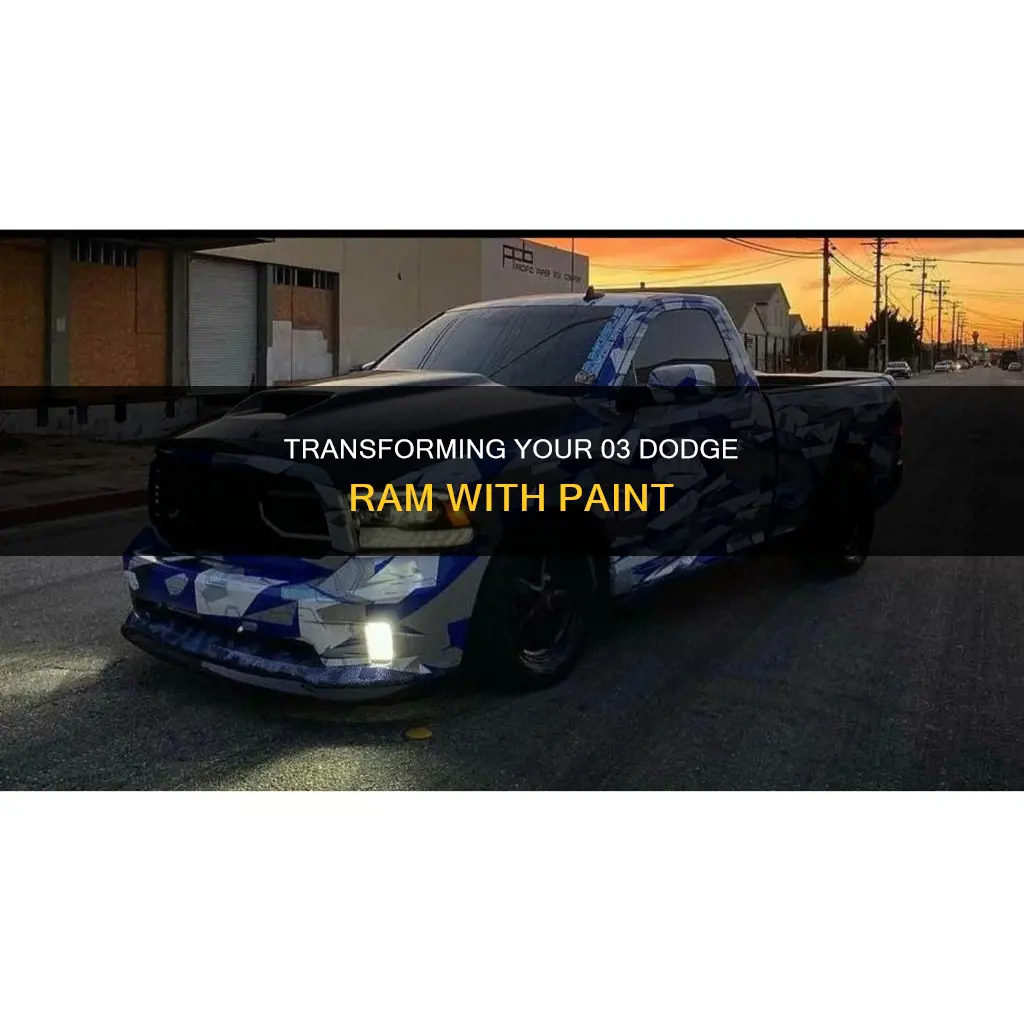 how to paint a 03 single cab dodge ram