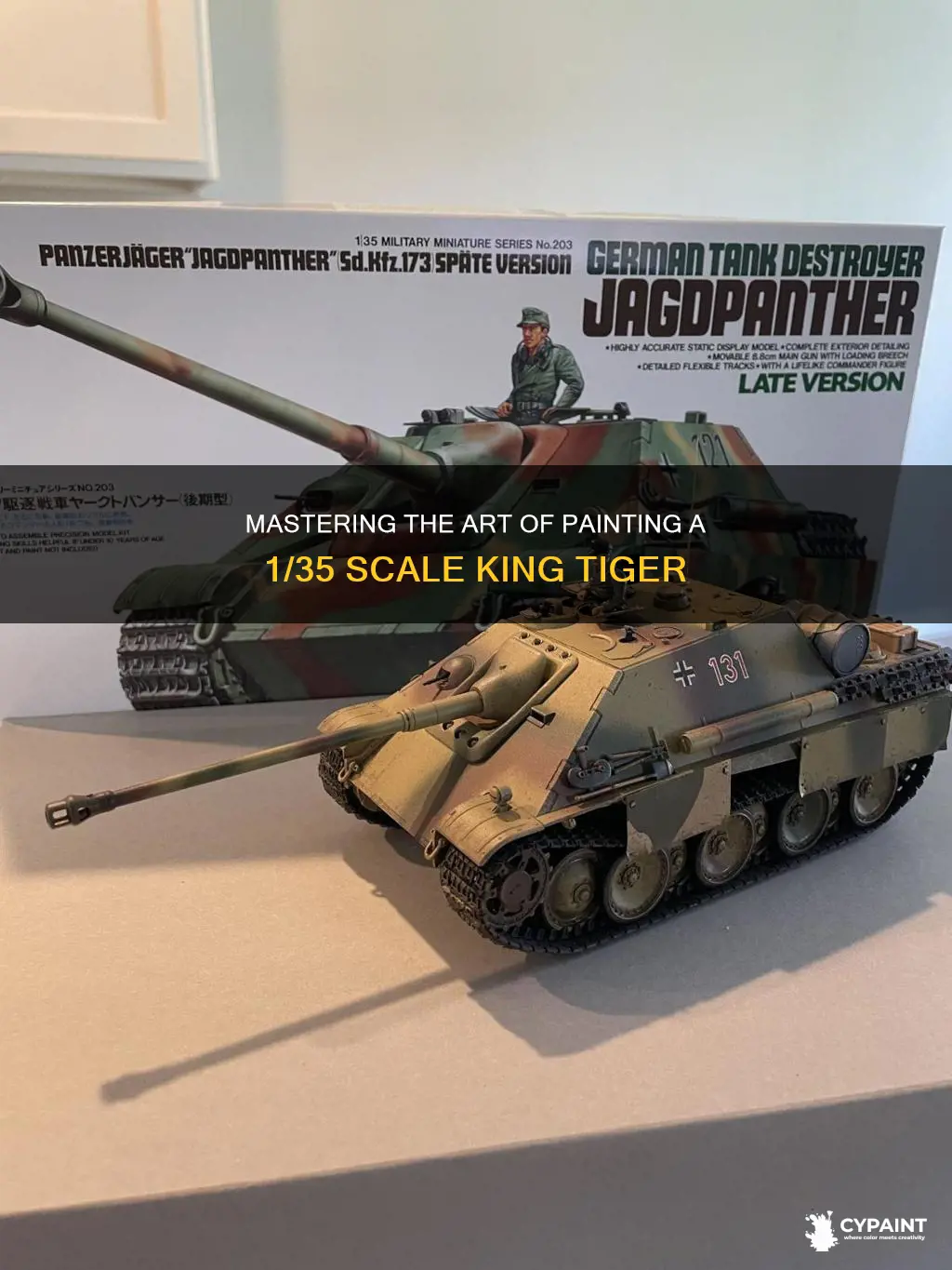 how to paint a 1 35 scale king tiger