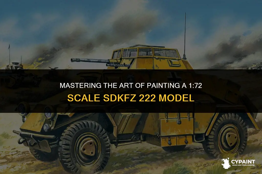 how to paint a 1 72 scale sd kfz 222