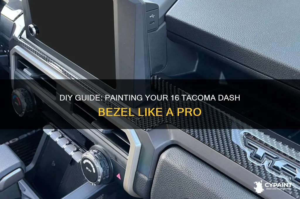 how to paint a 16 tacoma dash bezel
