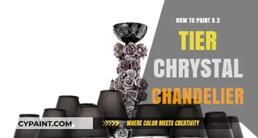 Elegant Chandelier Makeover: Painting a 3-Tier Crystal Masterpiece