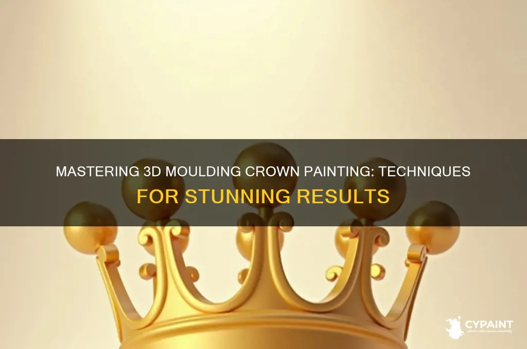 how to paint a 3d moulding crown