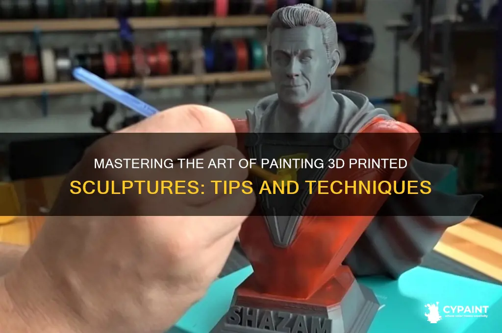 how to paint a 3d printed sculpture