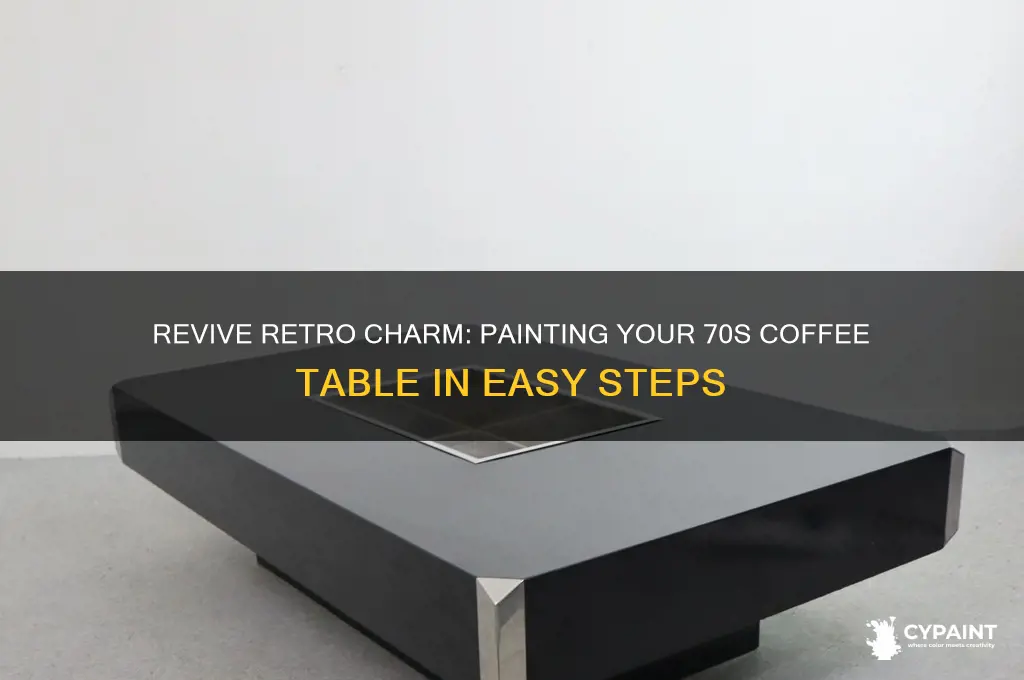 how to paint a 70s coffee table