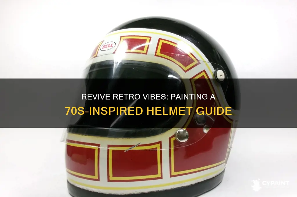 how to paint a 70s style helmet