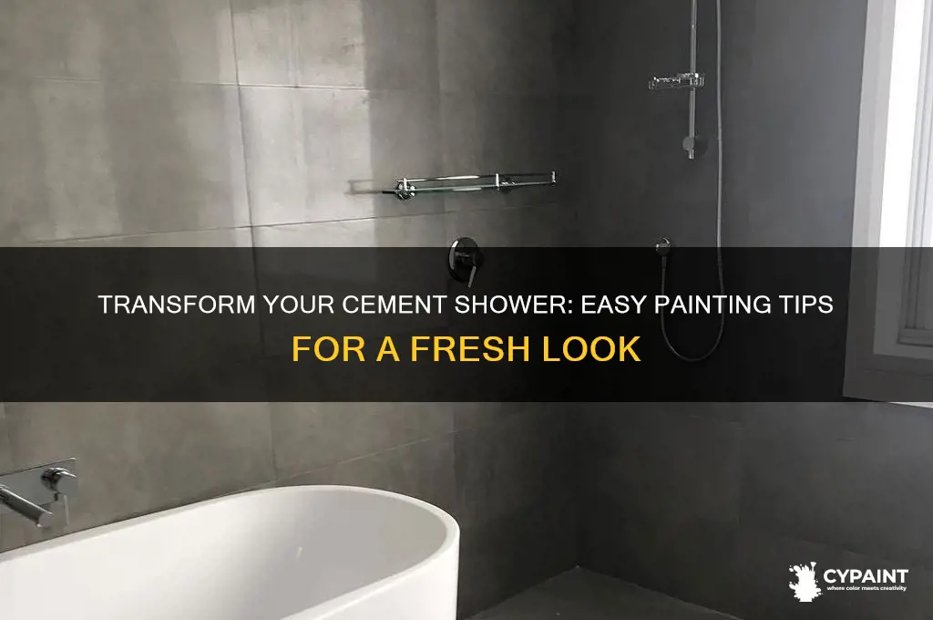 how to paint a a cement shower