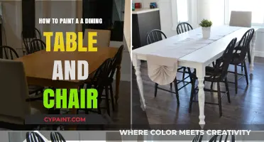 Transforming Dining Sets: Painting Tables and Chairs