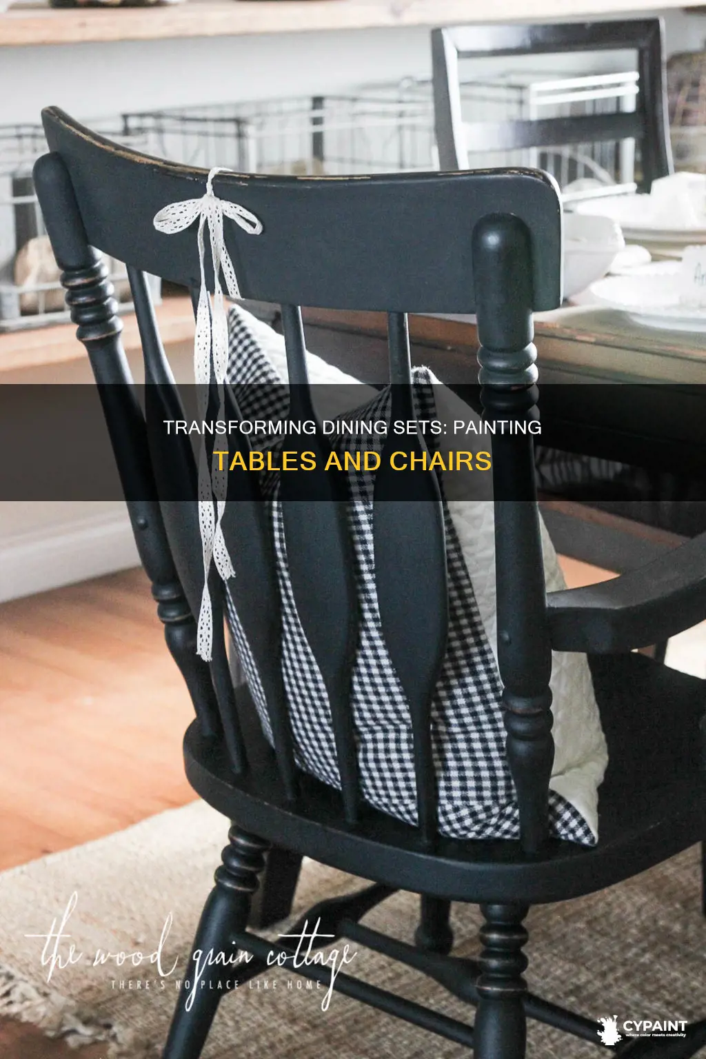 how to paint a a dining table and chair