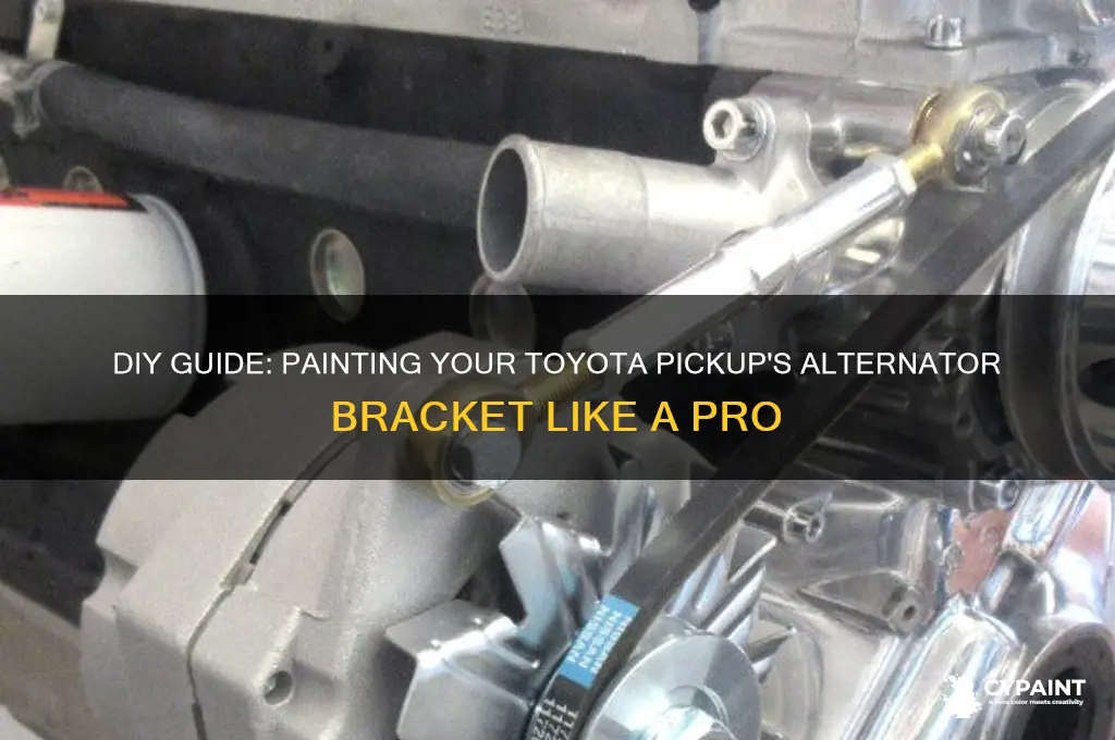 how to paint a alternator bracket toyota pickup