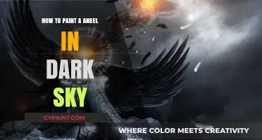 Painting Celestial Angels: Mastering Dark Skies with Grace and Light