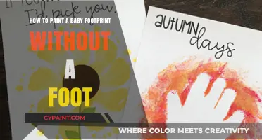 Crafting Baby Footprints: No Foot, No Problem!