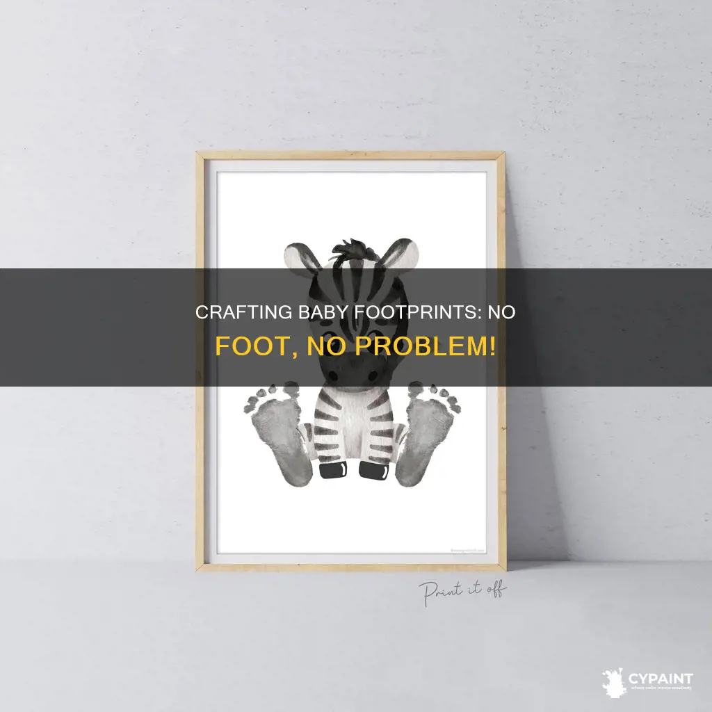 how to paint a baby footprint without a foot