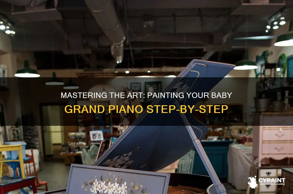 how to paint a baby grand piano