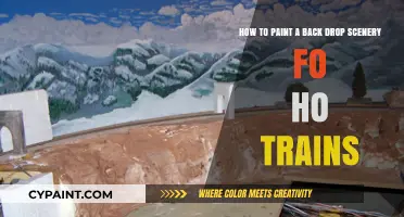 Crafting Miniature Worlds: A Guide to Painting HO Train Backdrops