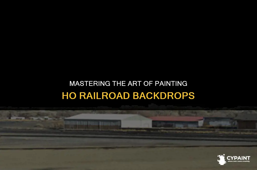 how to paint a back ground for an ho railroad