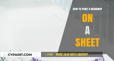 Easy DIY Backdrop Painting: Transform a Sheet into Art