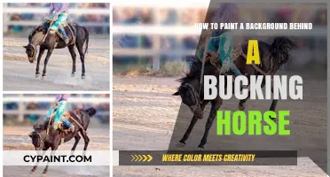 Painting Backdrops: Bucking Horses