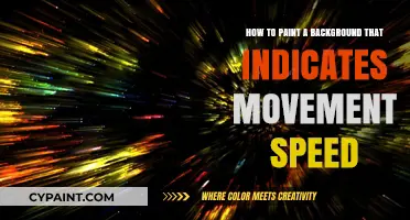 Creating Motion: Painting Backgrounds for Speed