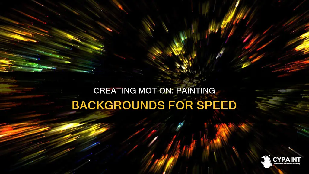 how to paint a background that indicates movement speed