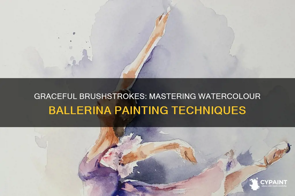 how to paint a ballerina in watercolour