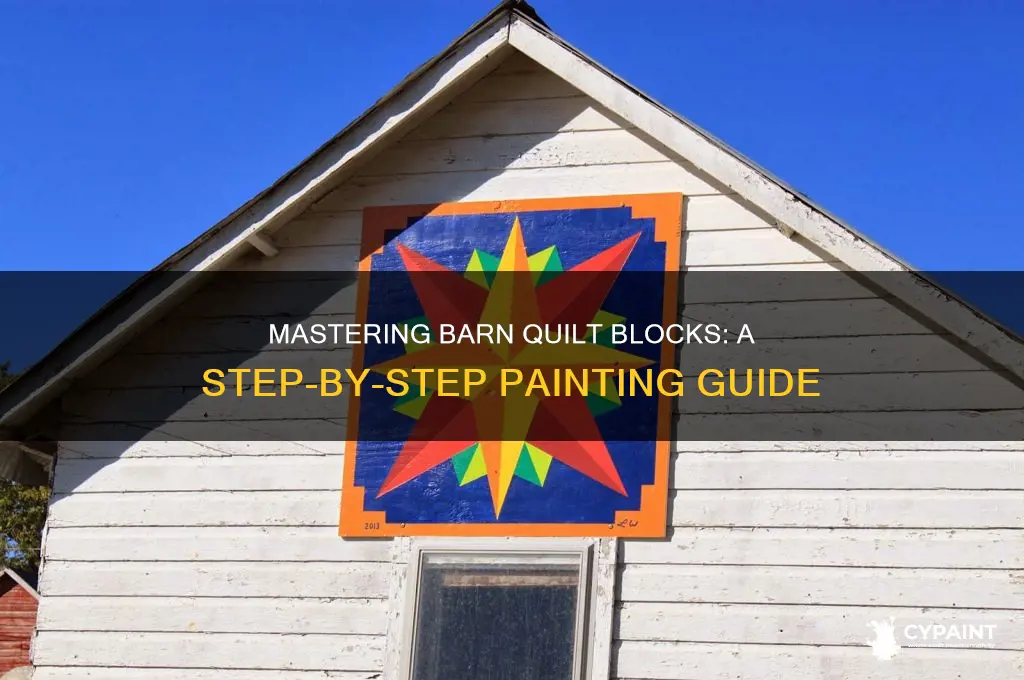 how to paint a barn quilt block