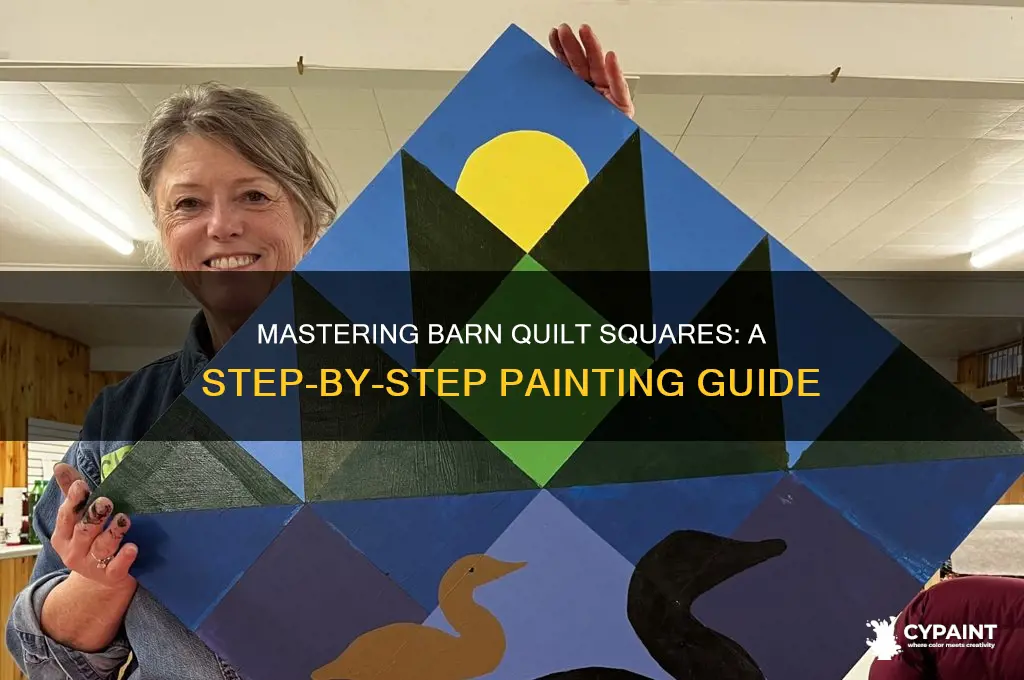 how to paint a barn quilt square