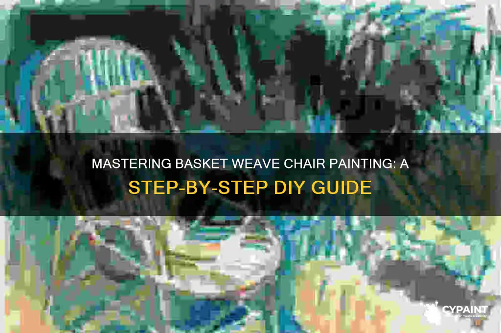 how to paint a basket weave chair