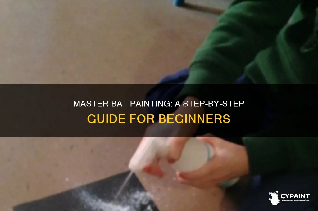 how to paint a bat step by step