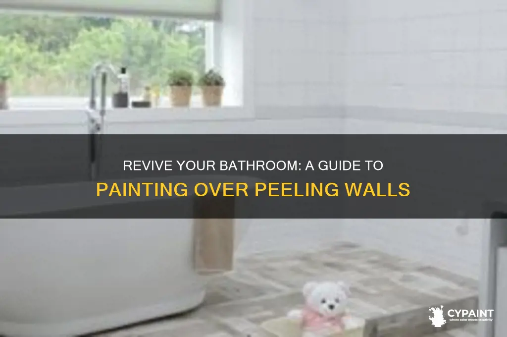 how to paint a bathroom with peeling paint