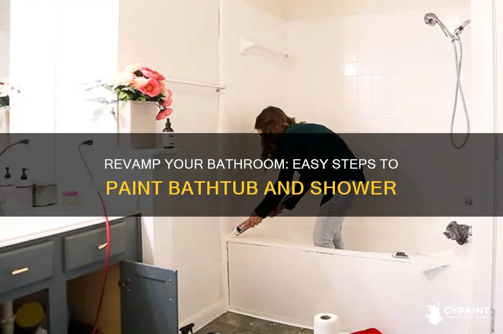 how to paint a bathtub and shower