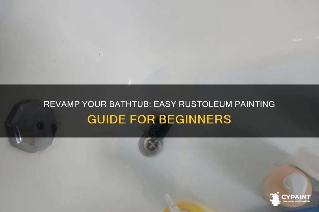 how to paint a bathtub with rustoleum