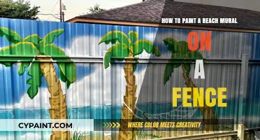Creating a Beach Scene: Fence Mural Painting Guide