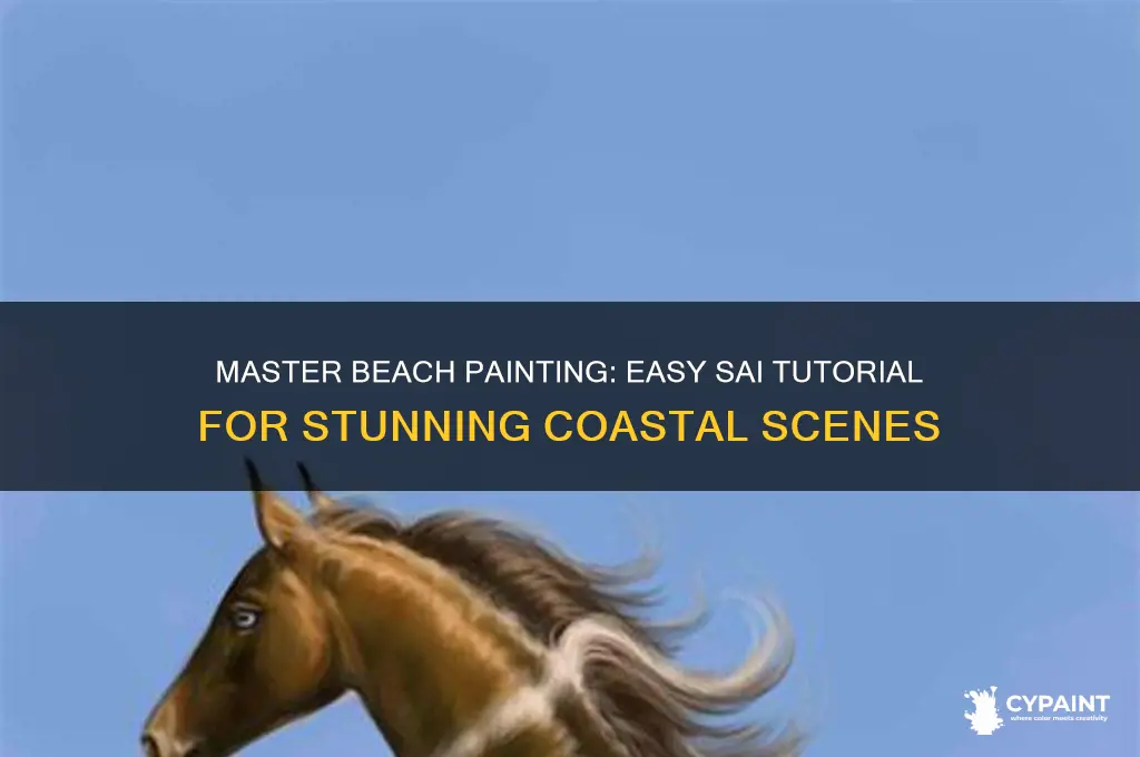 how to paint a beach on sai