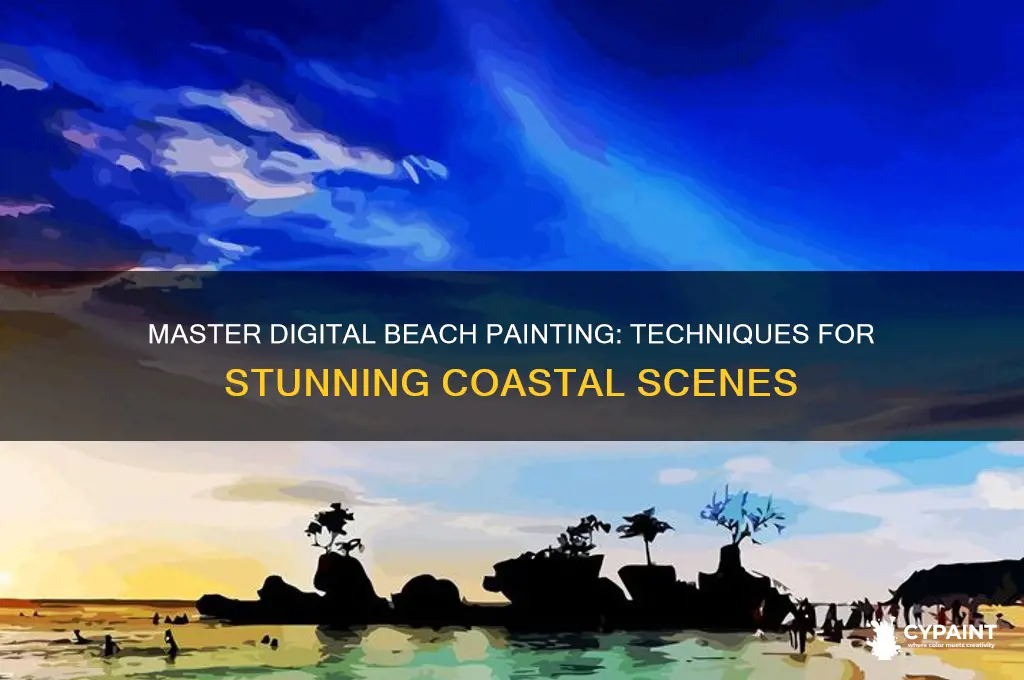 how to paint a beach scene digitally