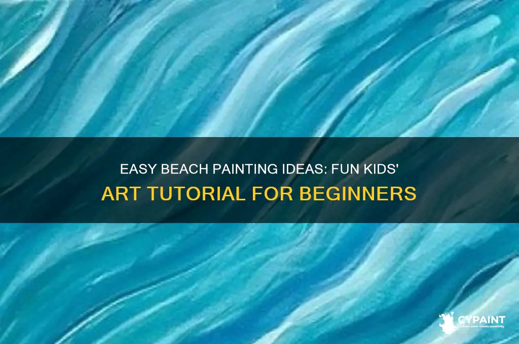 how to paint a beach scene for kids