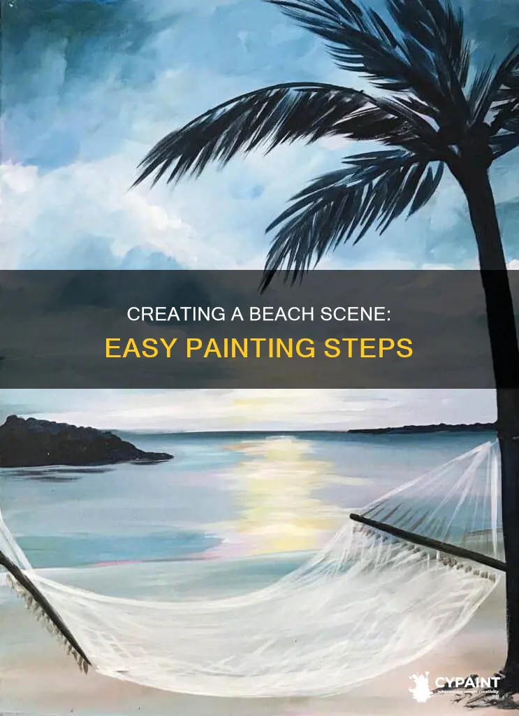 how to paint a beach scene step by step
