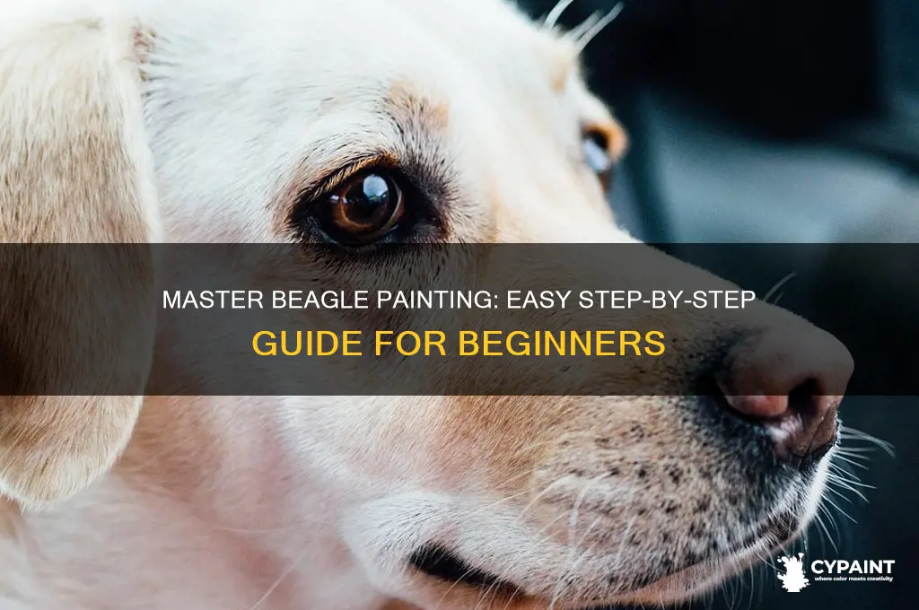 how to paint a beagle step by step