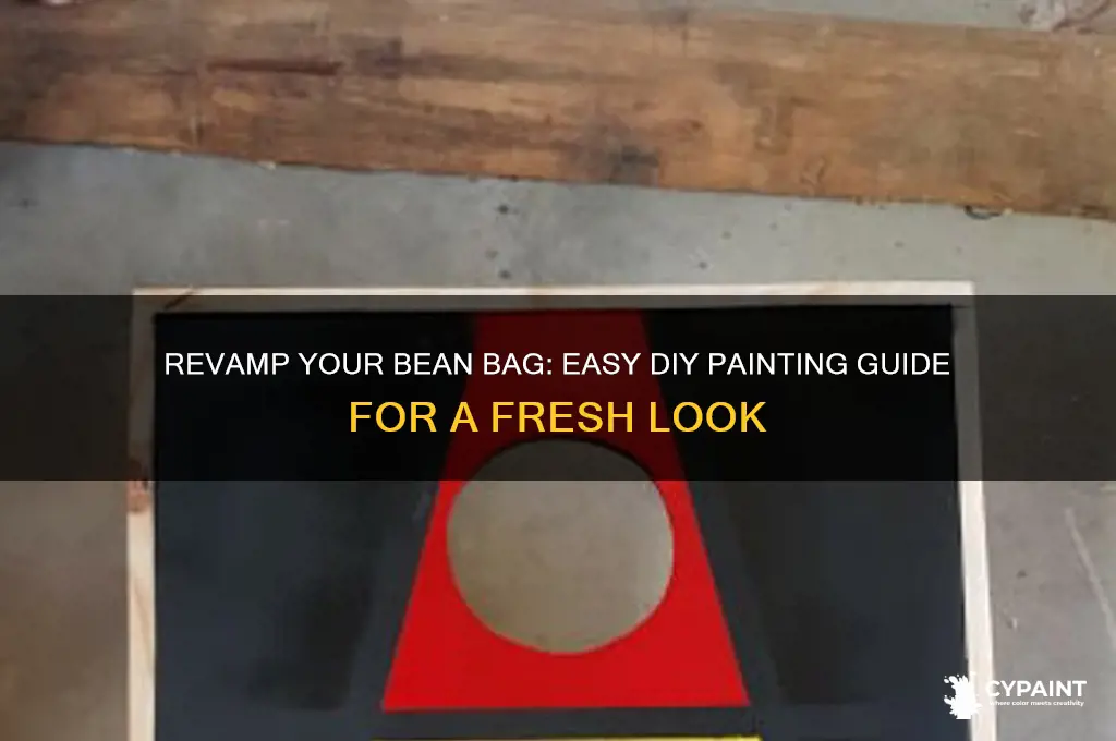 how to paint a bean bag chair