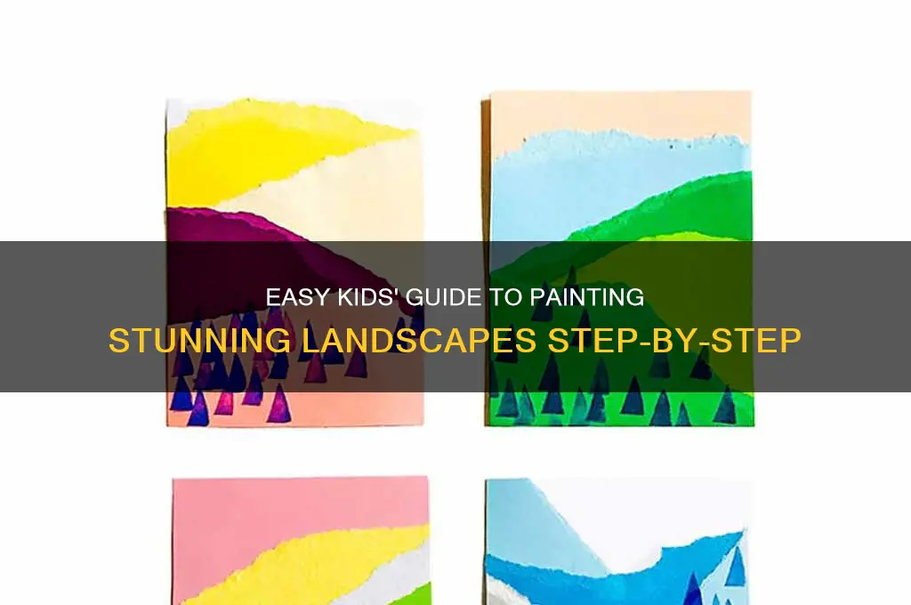 how to paint a beautiful landscape for kids