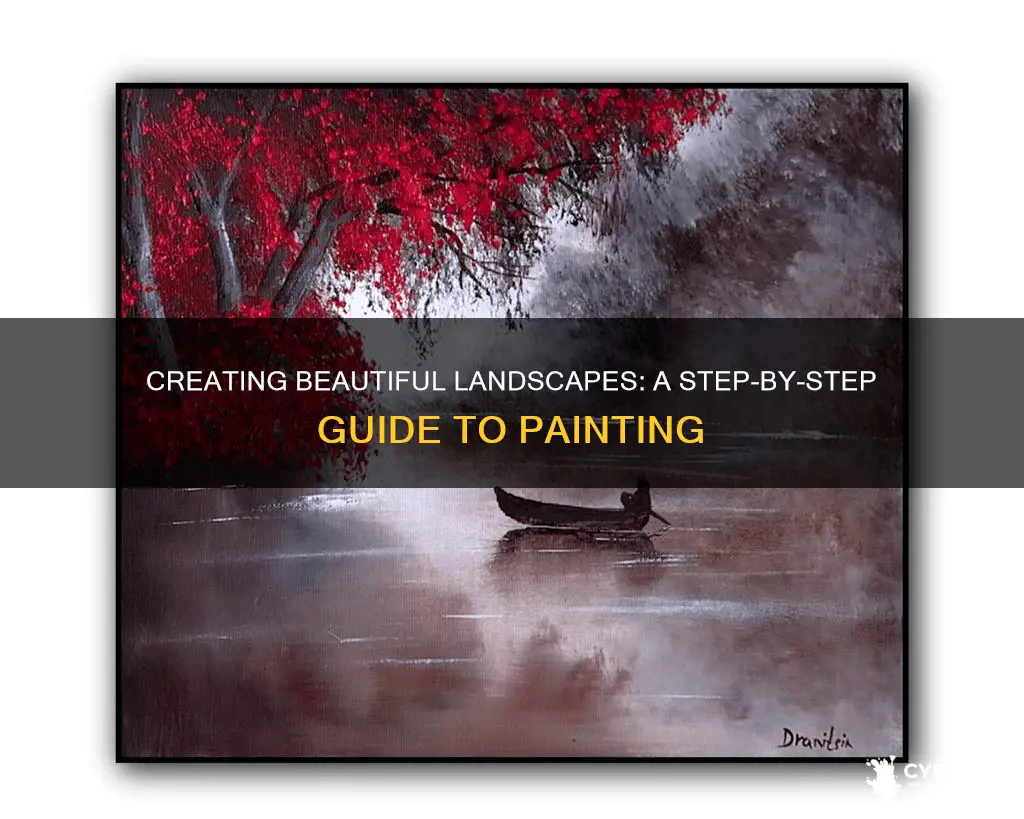 how to paint a beautiful landscape step by step