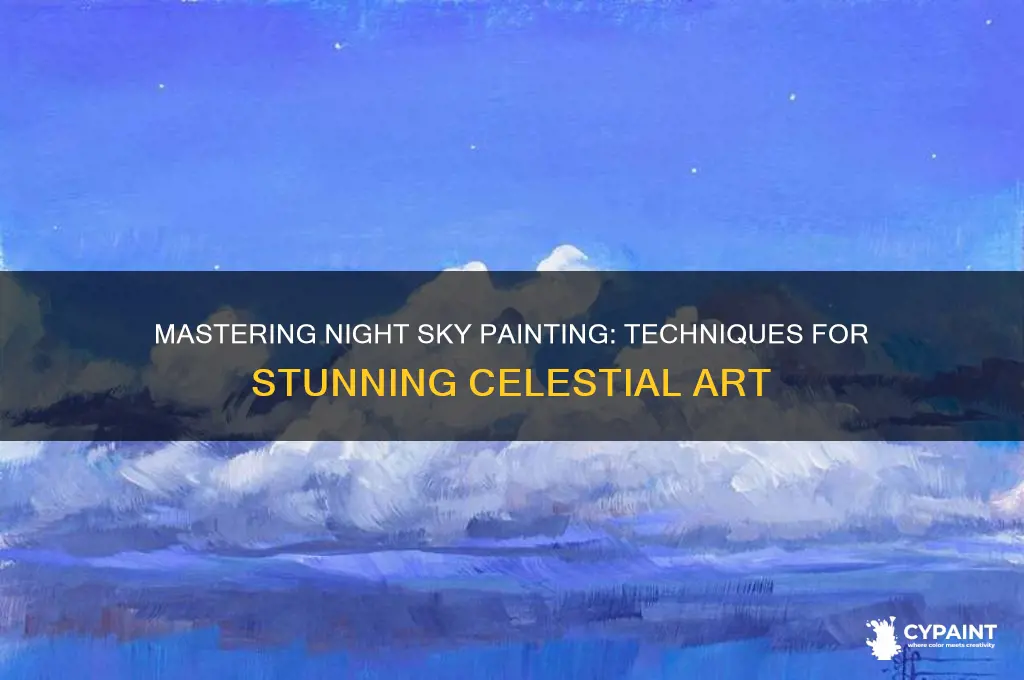 how to paint a beautiful night sky