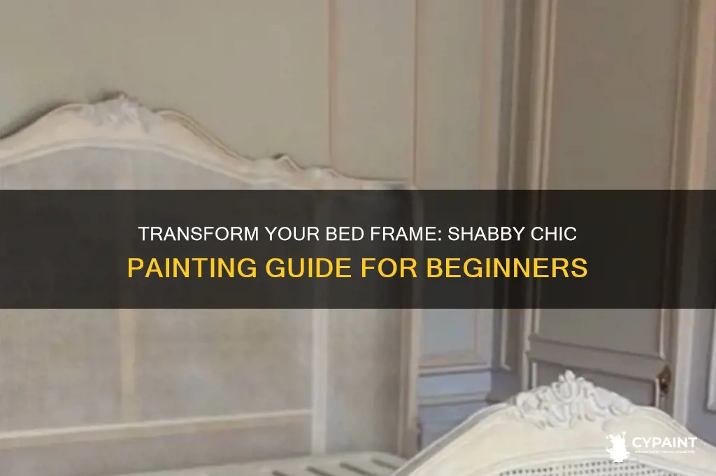 how to paint a bed frame shabby chic
