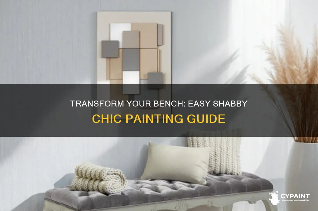 how to paint a bench shabby chic