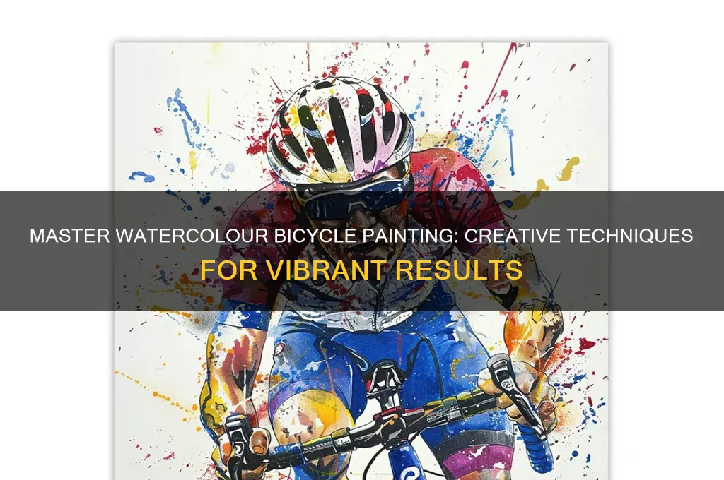 how to paint a bicycle in watercolour