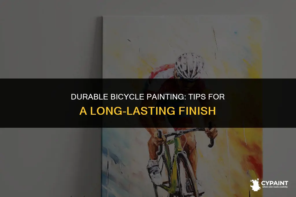 how to paint a bicycle without it scraping off easily