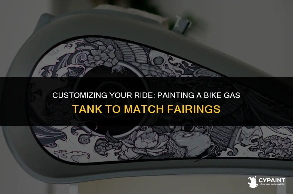 how to paint a bike gas tank to match fairings