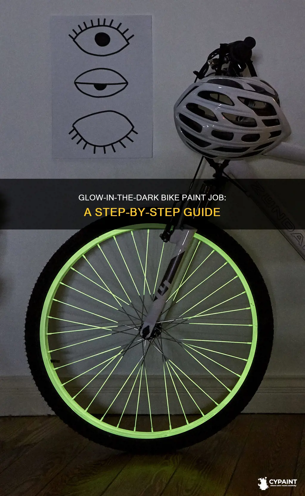 how to paint a bike glow in the dark