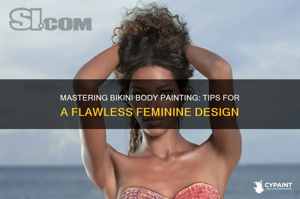 how to paint a bikini on a woman