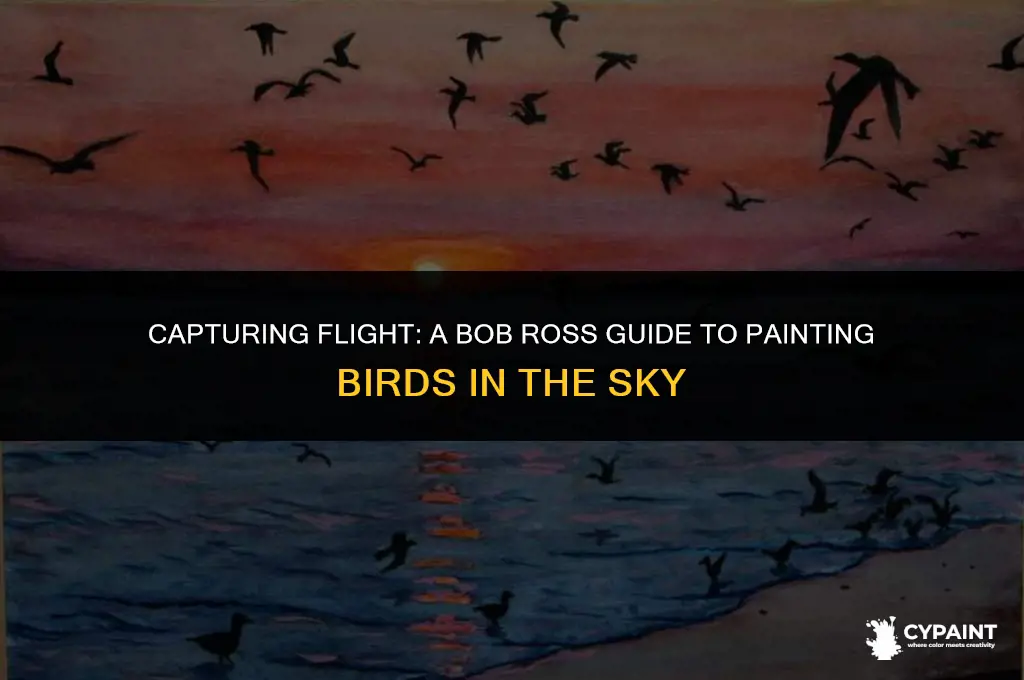 how to paint a bird in the sky bob ross